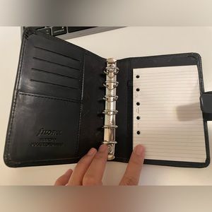 Filofax pocket organiser and card case